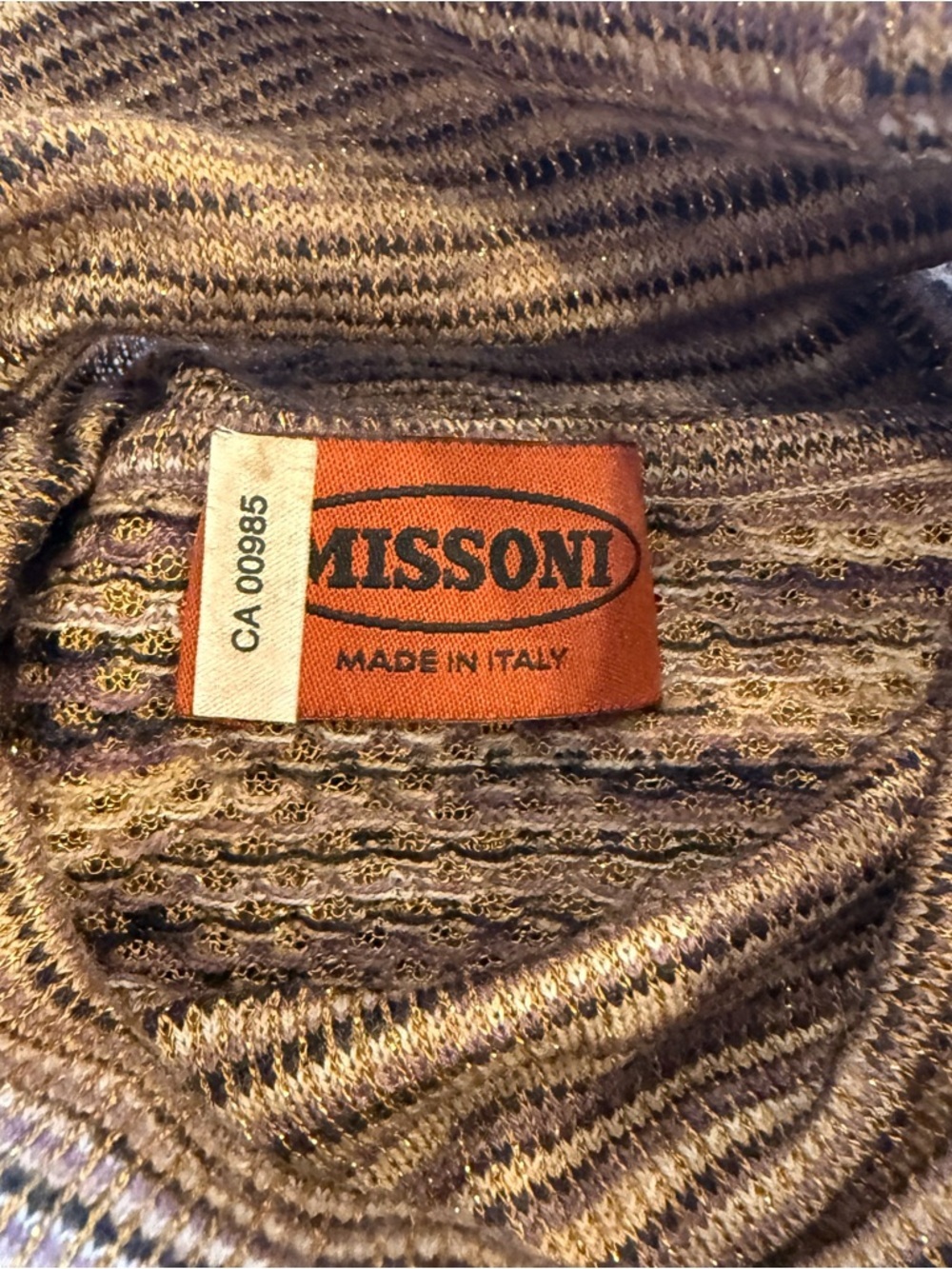 Missoni Knit Turtleneck Made in Italy - Fits Small/Medium 🤎